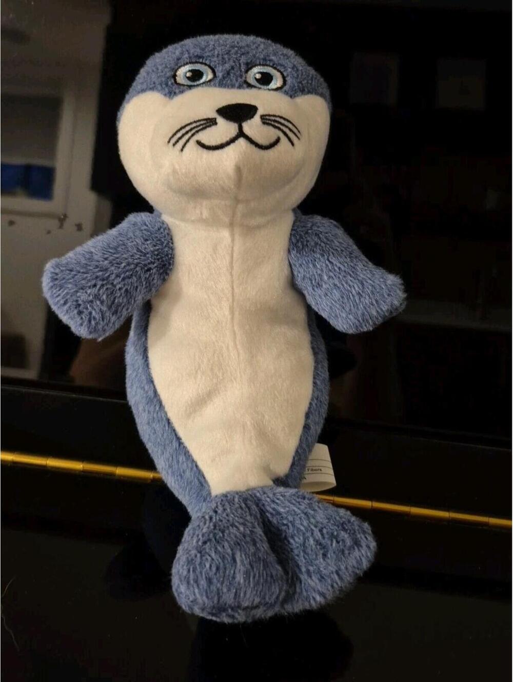 Ferrero Kinder Surprise 9" Blue Baby Seal Pup Plush Toy